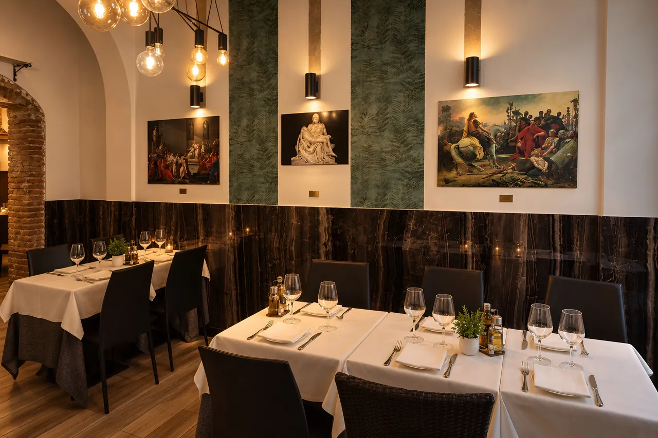 El comedor principal de La Lupa, Via Marghera 37, cerca de Roma Termini